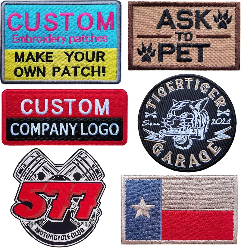 Custom embroidered logo on uniform