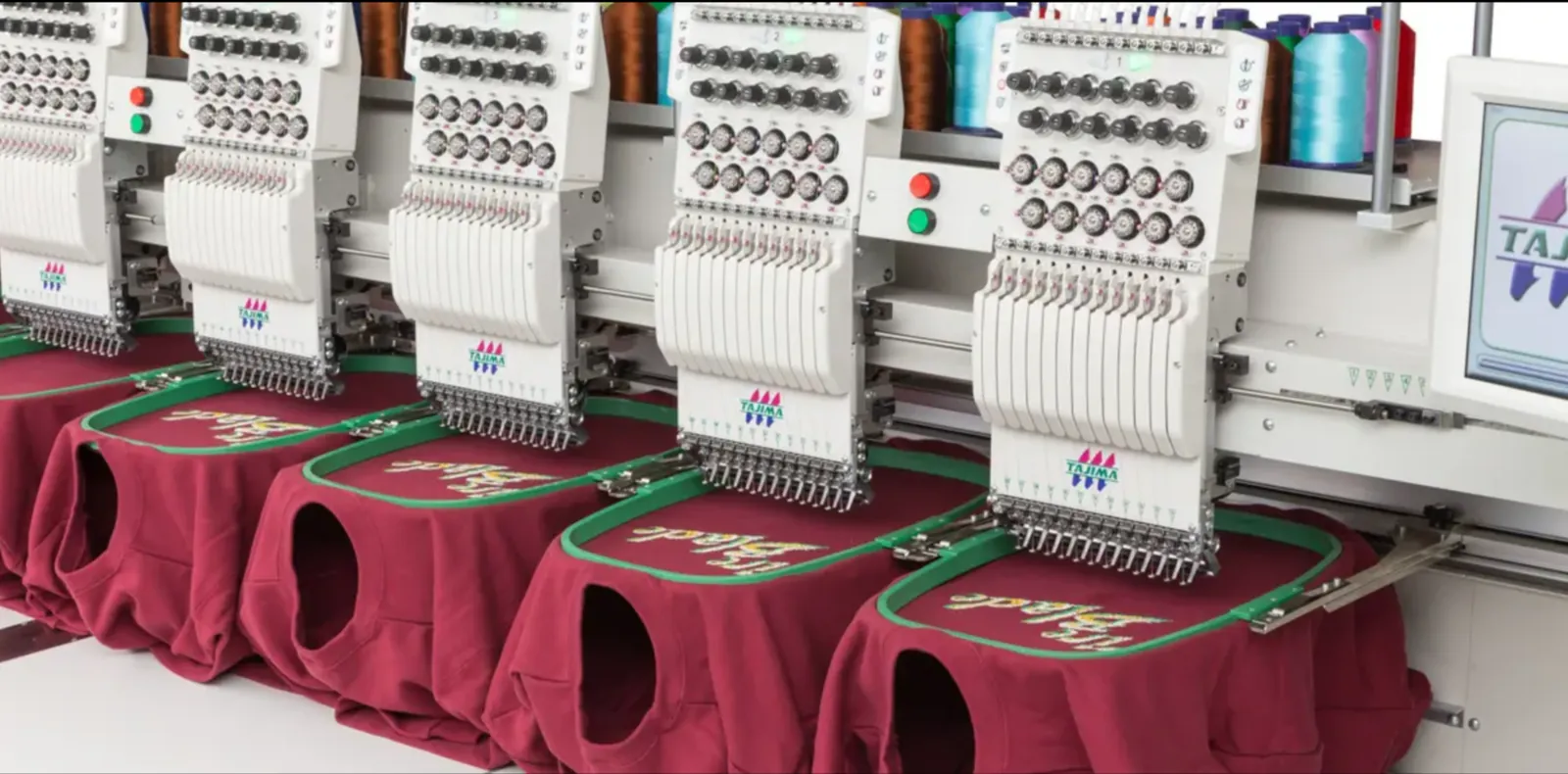Detailed uniform embroidery with company logo